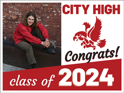 Graduation Sign-City High 2