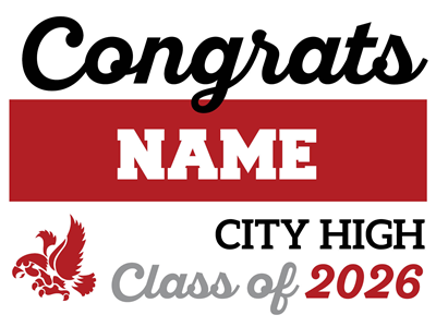 Graduation Sign-City High 1