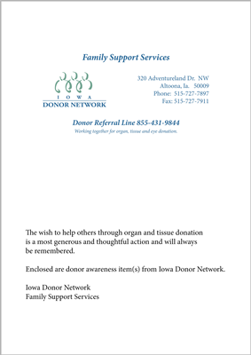 IDN Family Support Services Card
