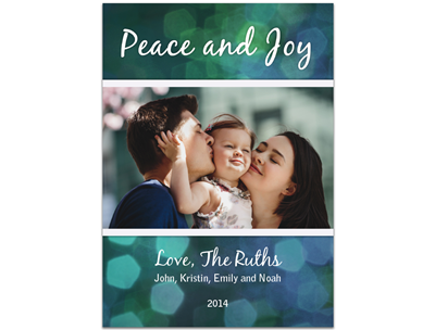 Holiday Card: Peace Joy 5x7