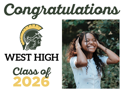 Graduation Sign-West High 2