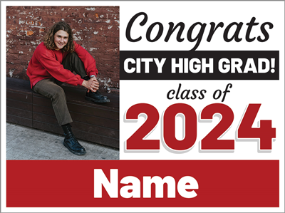 Graduation Sign-City High 3