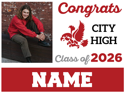 Graduation Sign-City High 3