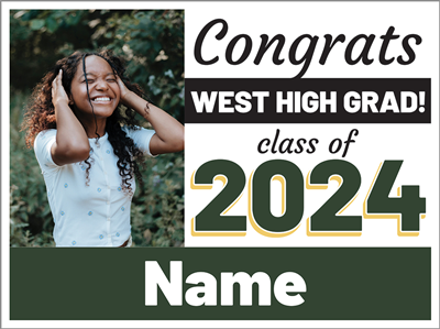 Graduation Sign-West High 3