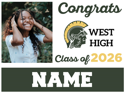 Graduation Sign-West High 3