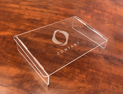 Acrylic Laptop Stand: Logo